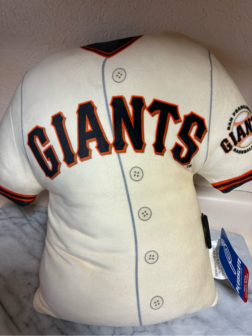 GIANTS Plush Jersey Throw Pillow